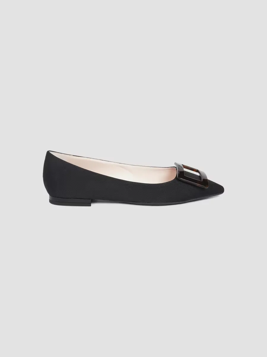 Gommettine Leather Ballerina Flats by Roger Vivier