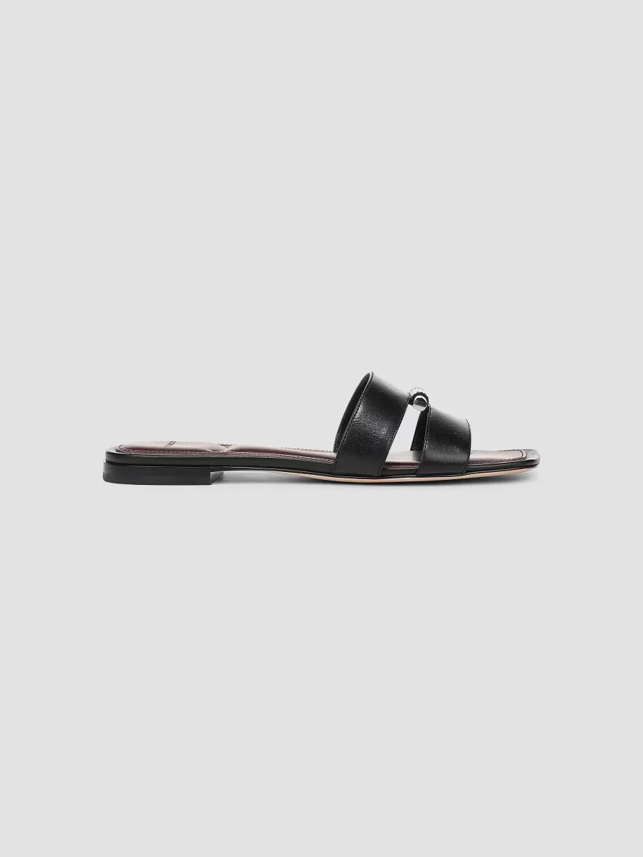 Piper Hardware-Detail Leather Sandals by Vince