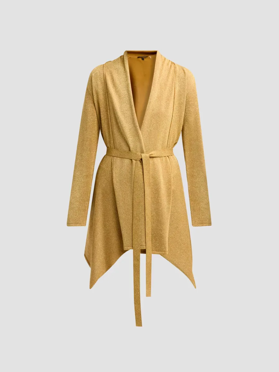Tate Metallic Knit Cardigan by Kobi Halperin