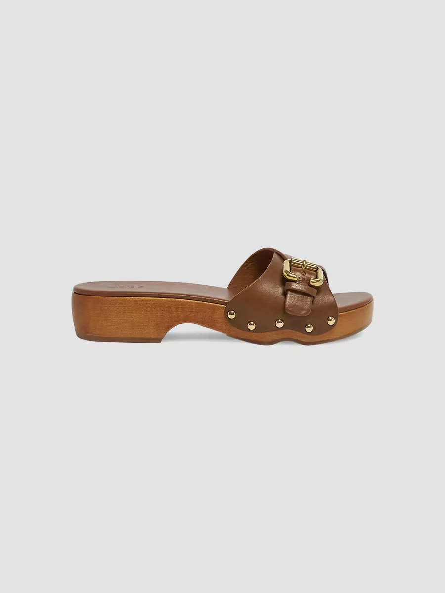 Jeannette 40MM Leather Sandals
