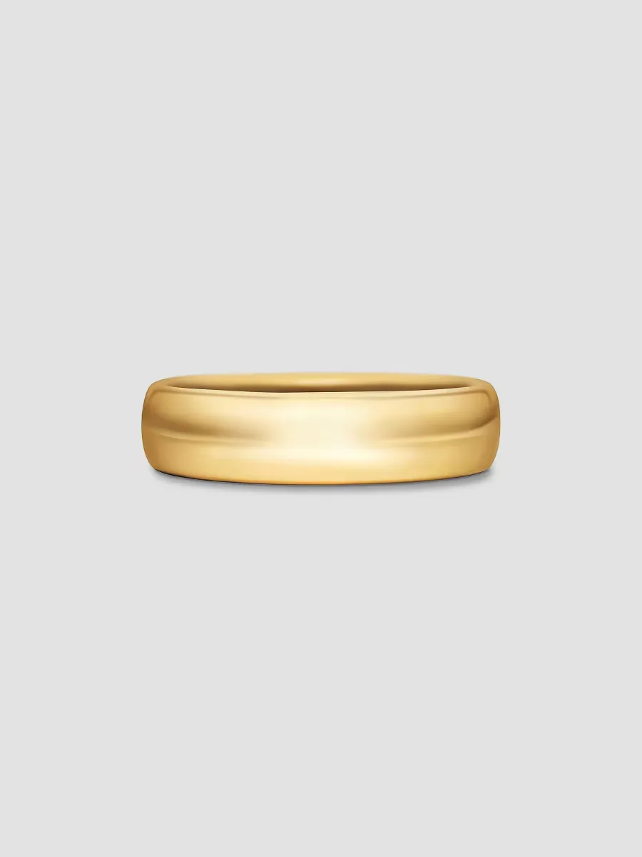 DY Classic Band Ring in 18K Yellow Gold by David Yurman