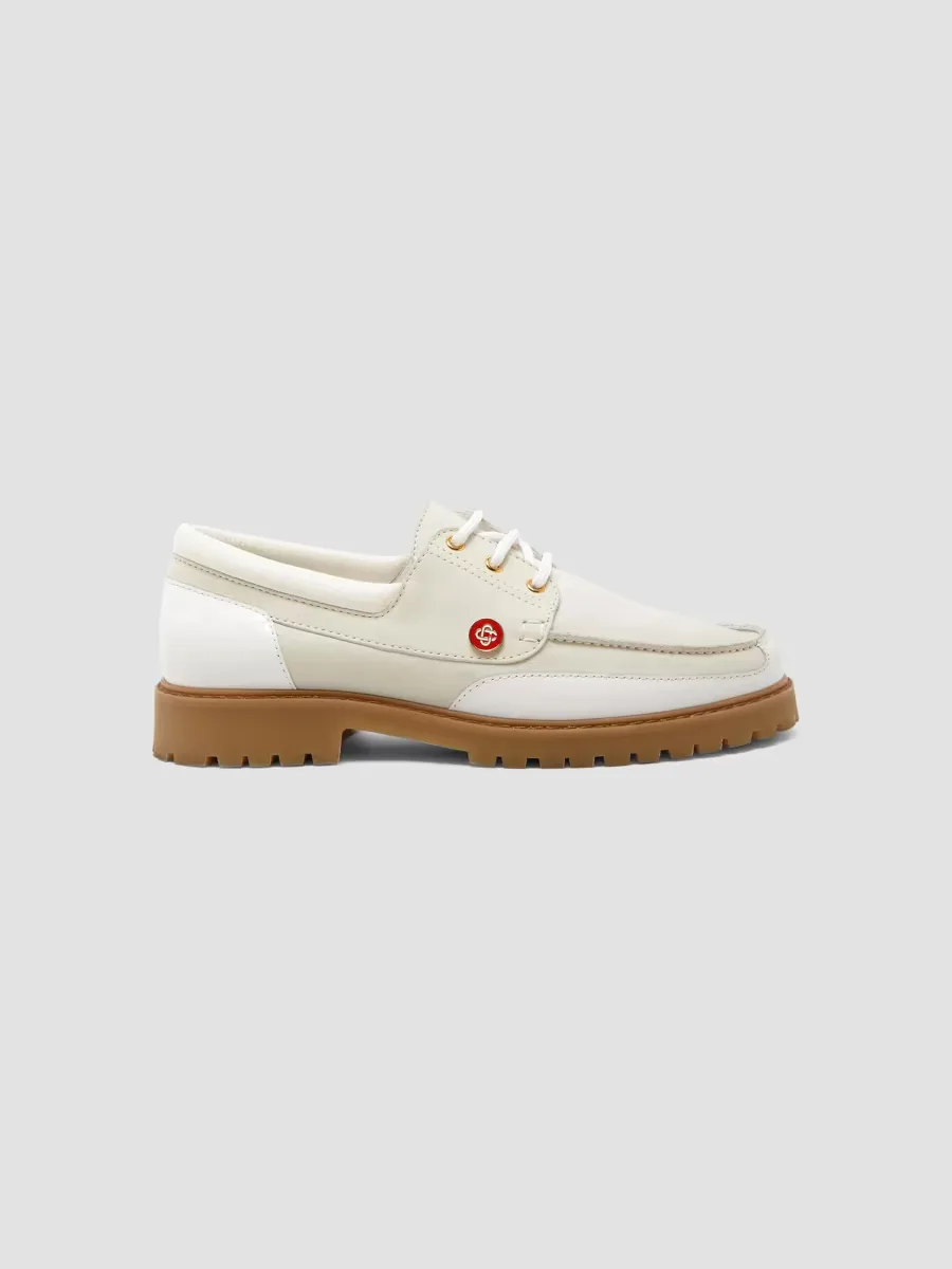 Hideki Leather Boat Shoes by Casablanca