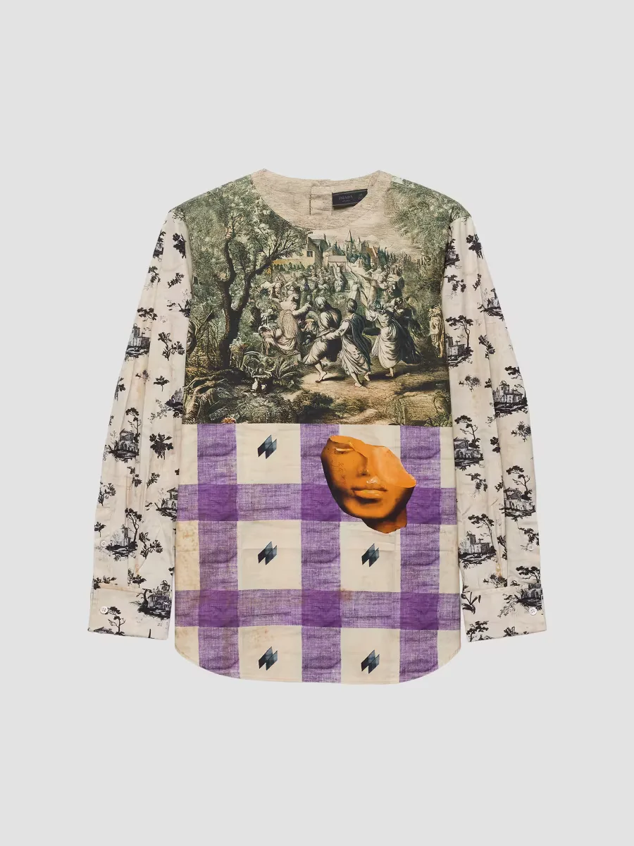 Printed Cotton Shirt by Prada