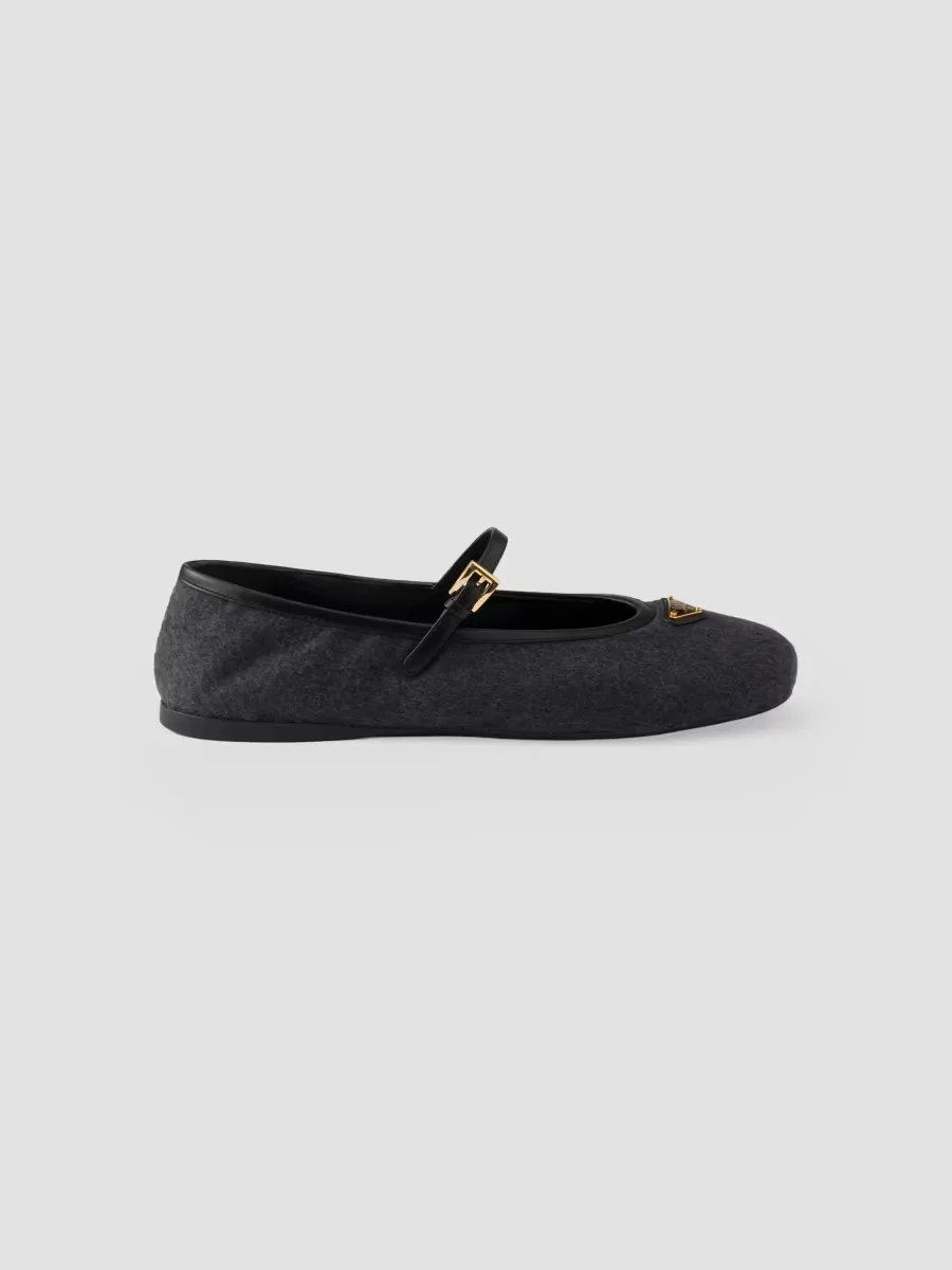 Fabric Ballerinas by Prada