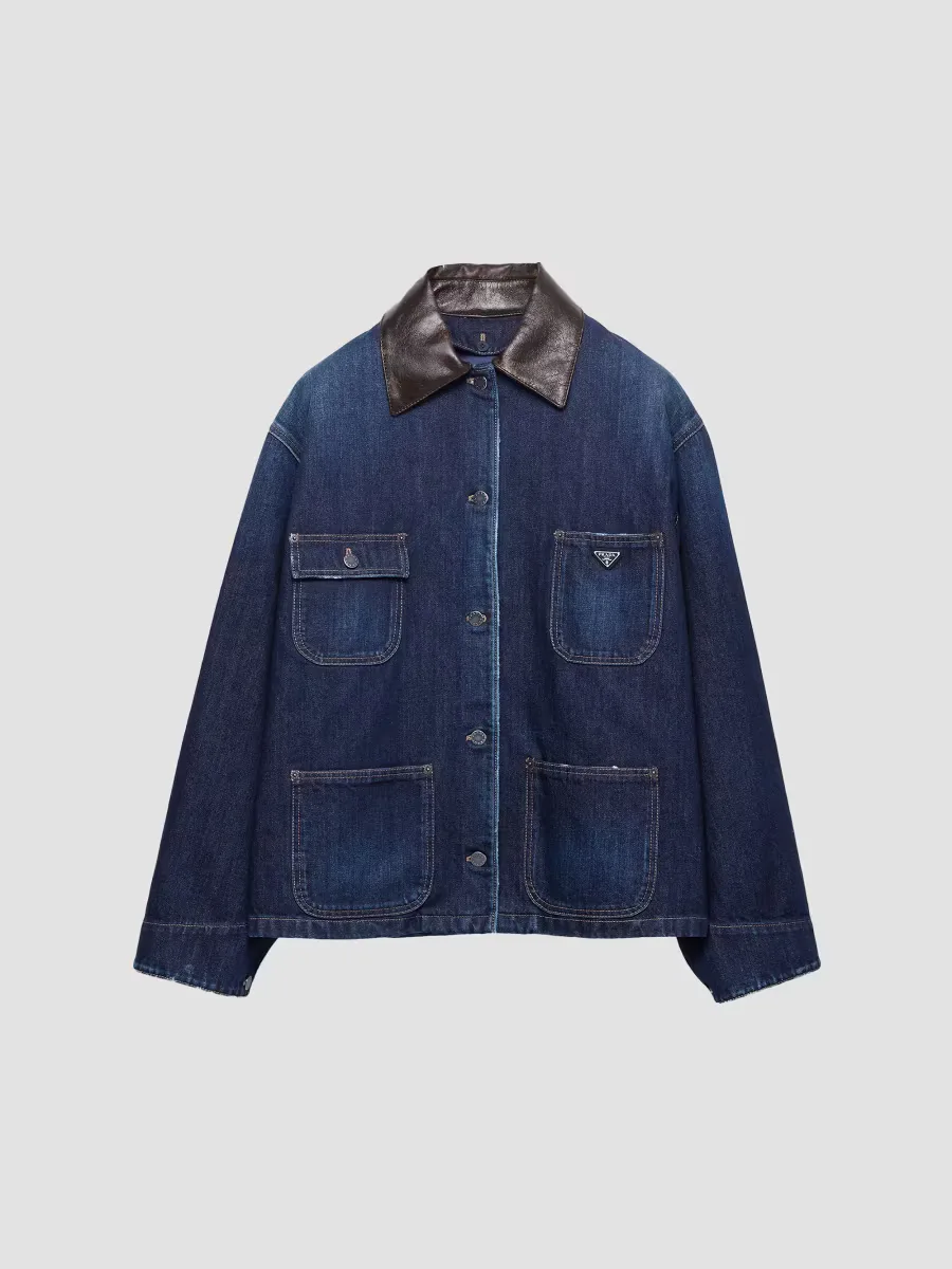 Denim Trucker Jacket by Prada