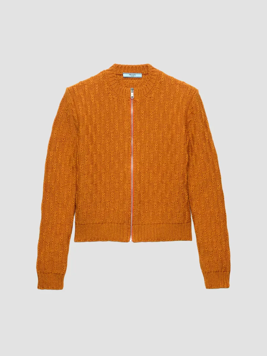 Wool and Alpaca Cardigan by Prada