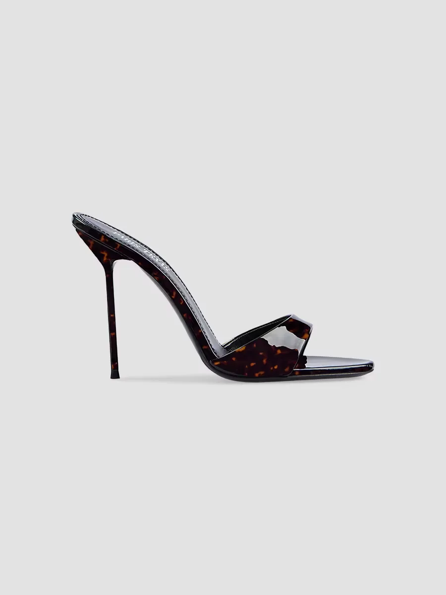Lidia 105MM Patent Leather Mules
