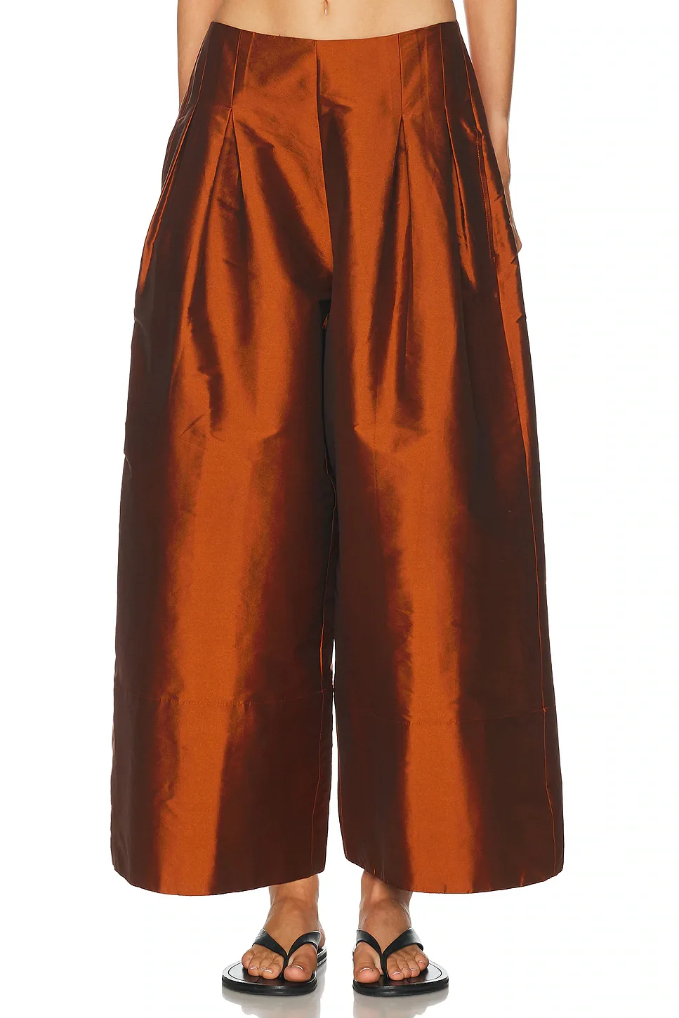 Techno Taffeta Ultra Wide Leg Pant by Chan Luu