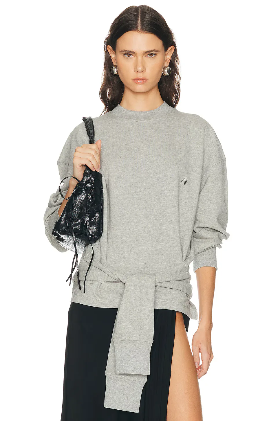 Fleece Tie Sweatshirt by Attico