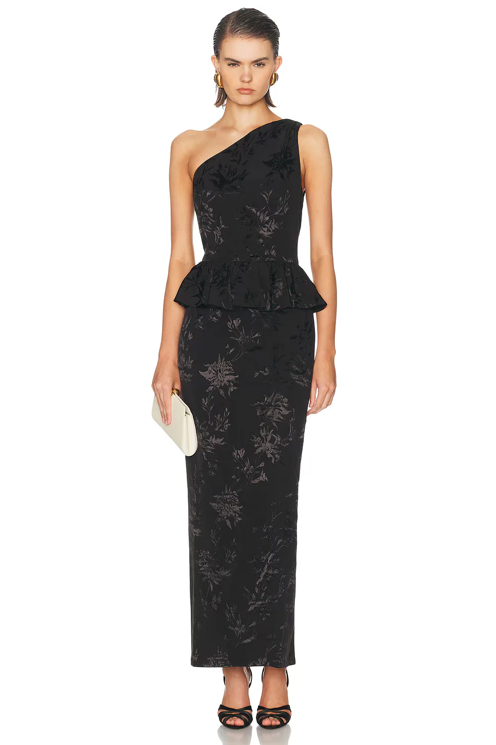 Peplum Long Dress by Hemant And Nandita