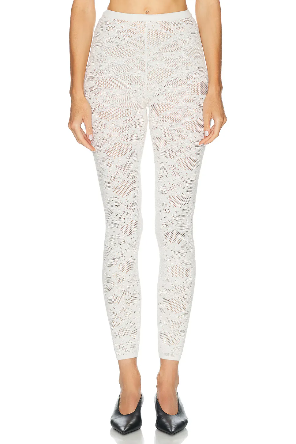 Wide Pointelle Legging by The Elder Statesman