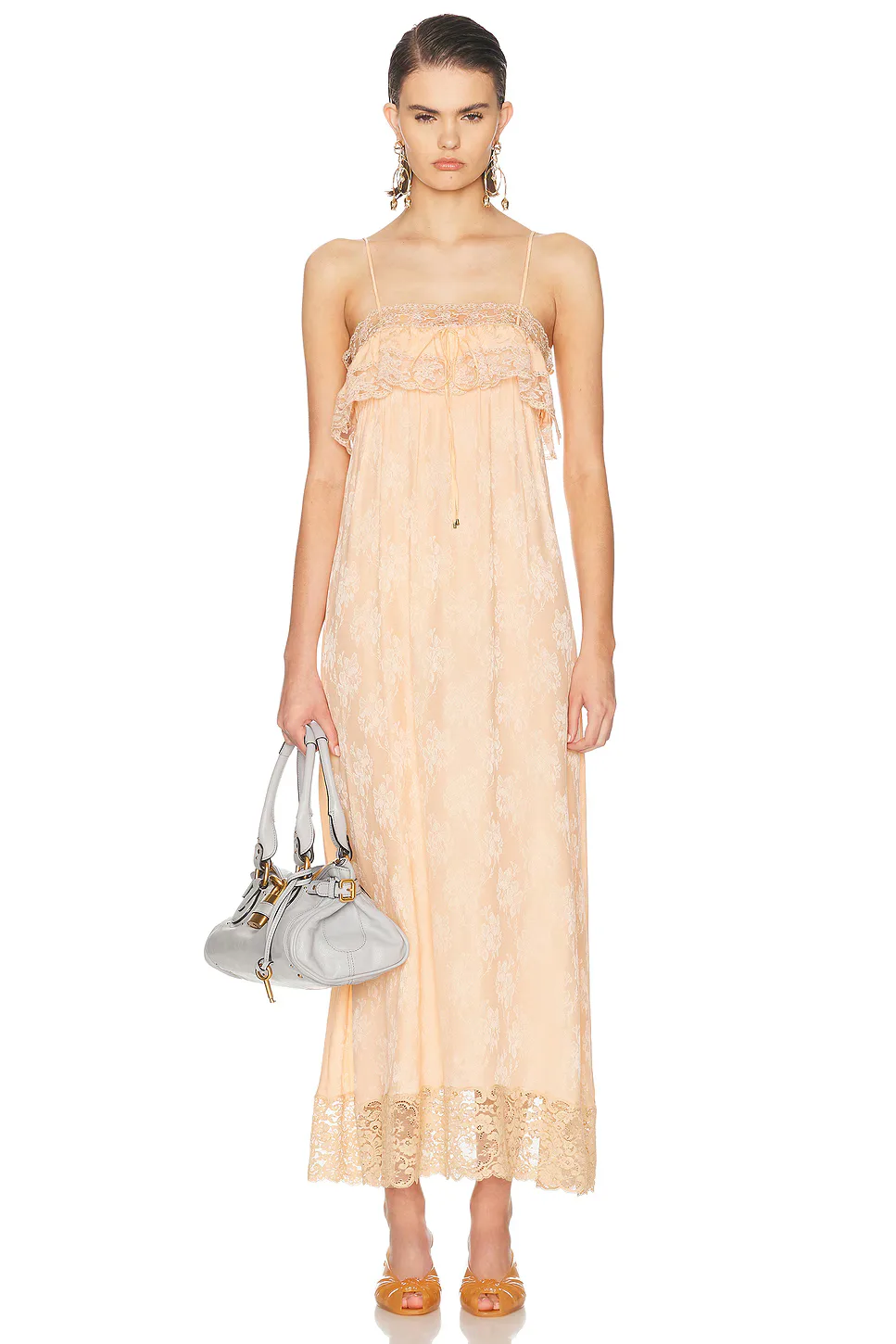 Maxi Dress in Peach by Chloé