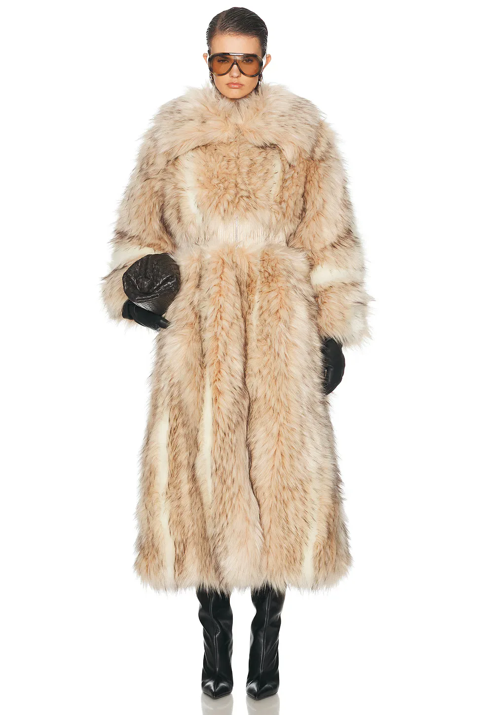 Kyla Faux Fur Coat by Aknvas