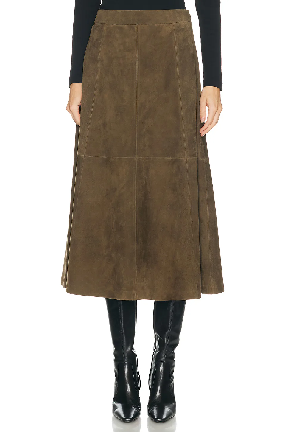Suede Wolfe Skirt by Jenni Kayne