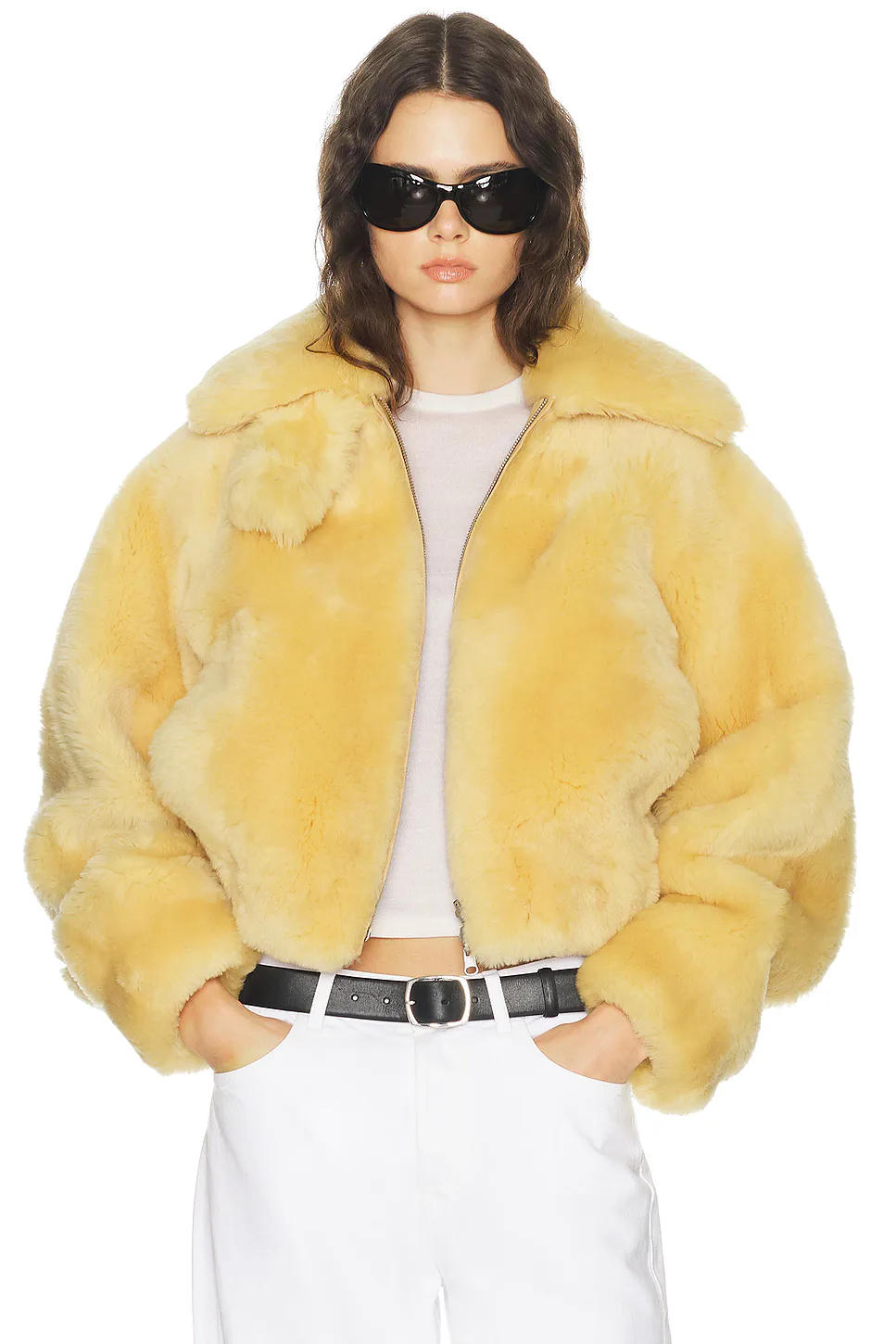 Shearling Bomber Jacket by Helmut Lang