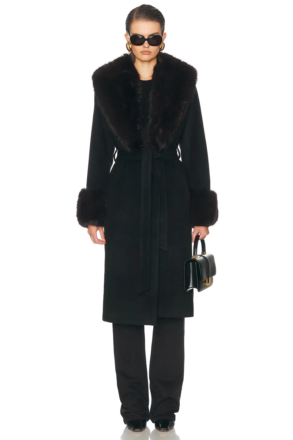 Kinsley Belted Long Coat by Simkhai