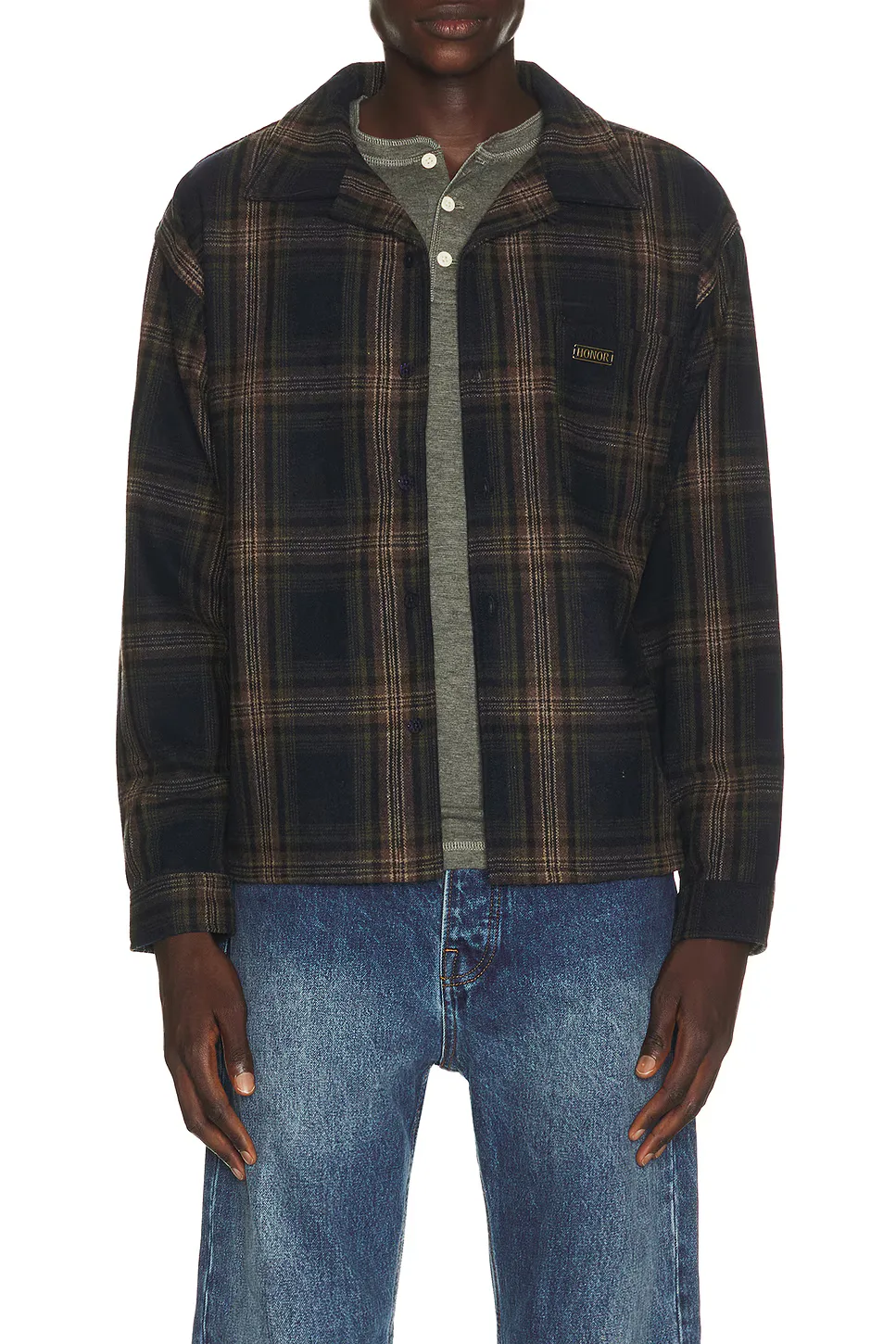 Plaid Flannel Long Sleeve Overshirt by Honor the Gift