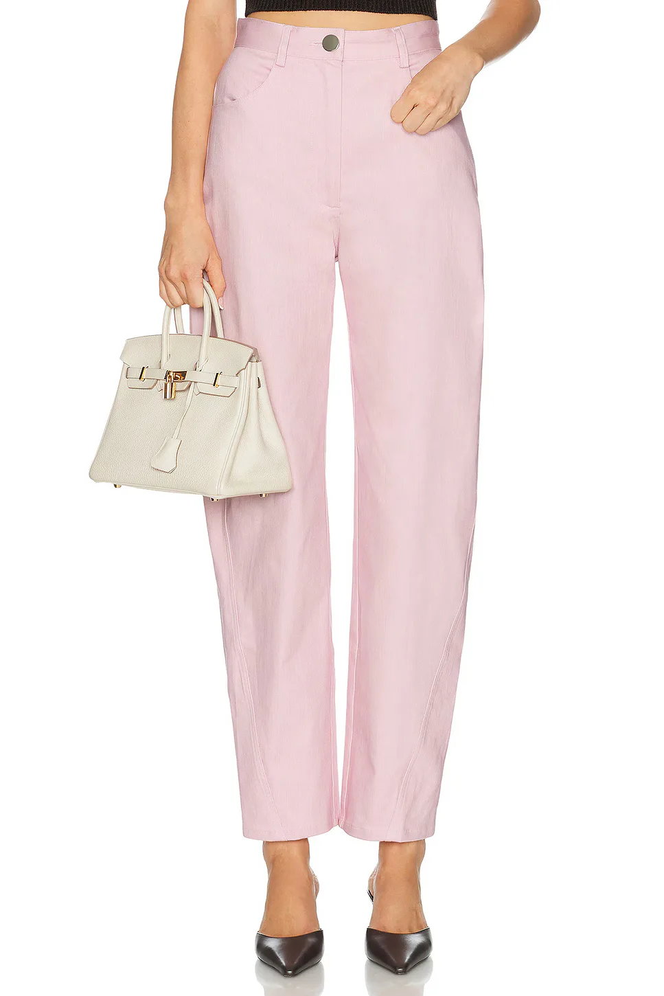 High-Waist Twist Seam Straight Leg by Matthew Bruch