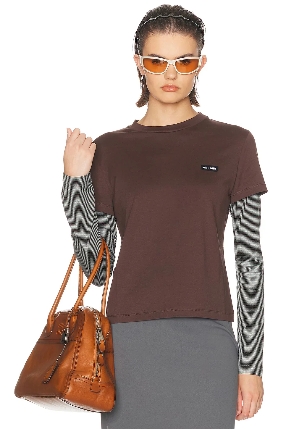 Jersey Top by Miu Miu