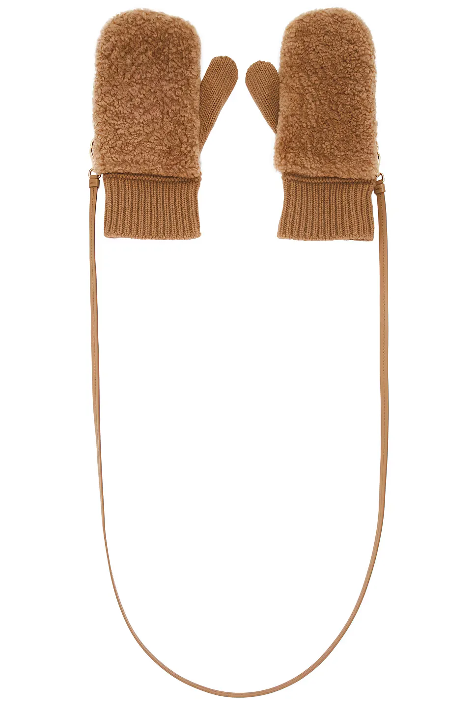 Cashmere Wool Montone Gloves by Miu Miu