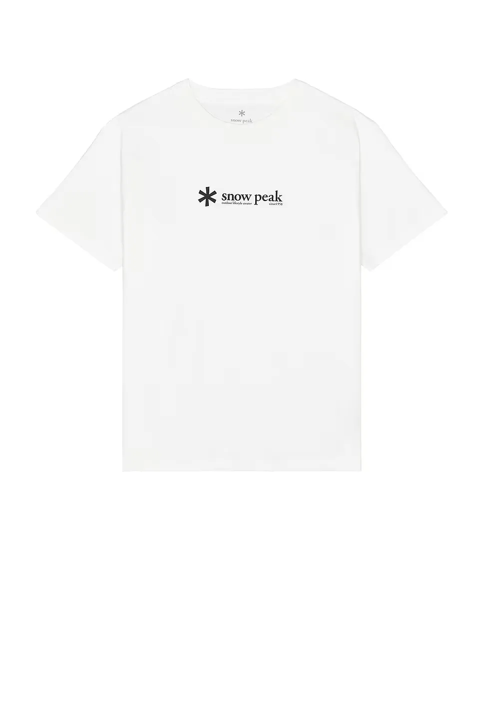 Soft Cotton Logo Short Sleeve T-Shirt by Snow Peak