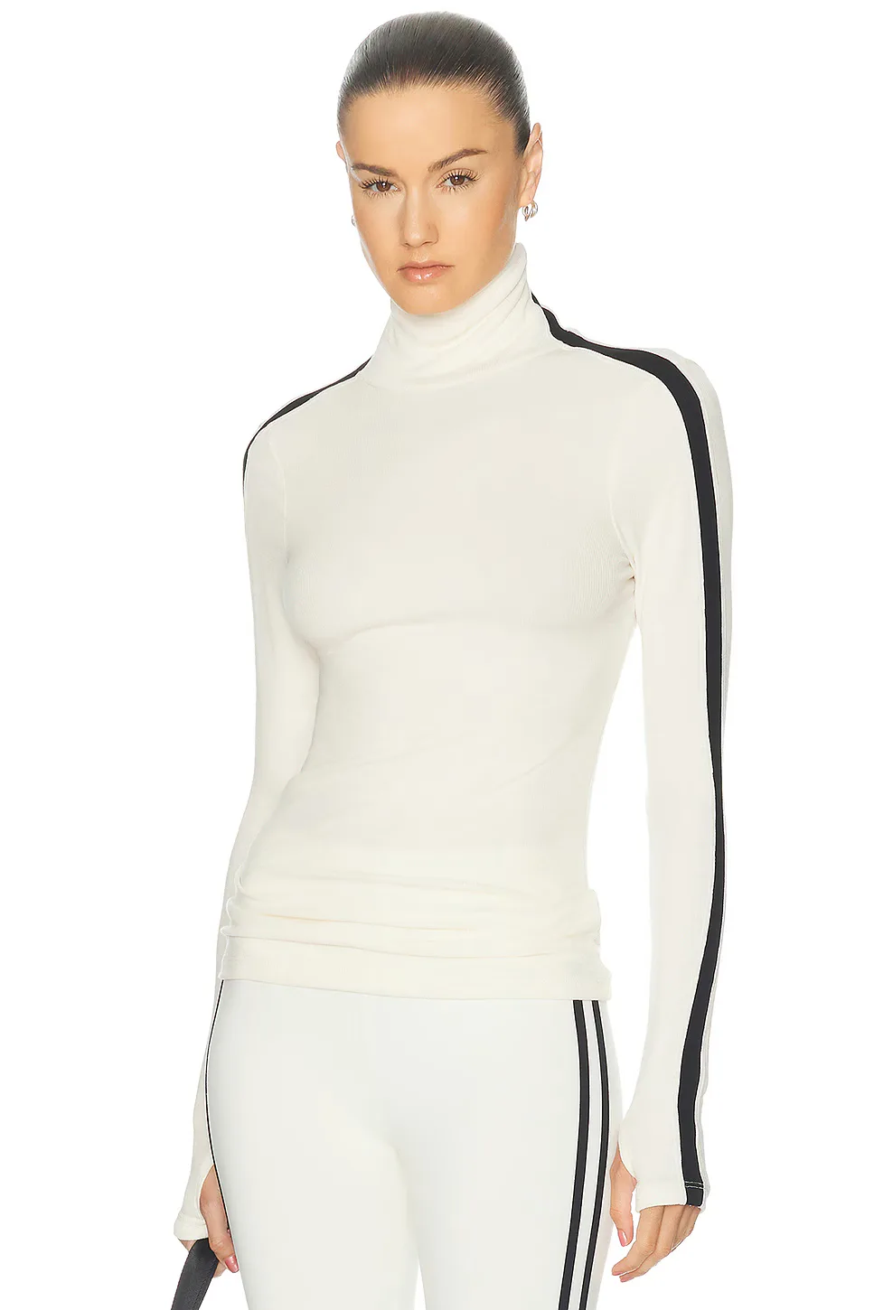 Jackson Rib Full Length Turtleneck Top by Splits59