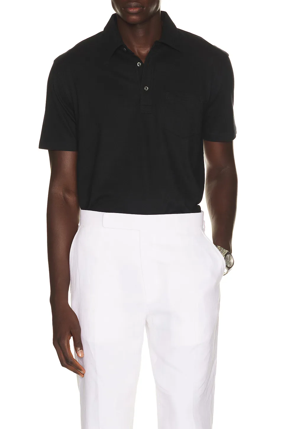 Purple Label Short Sleeve Polo Shirt by Ralph Lauren