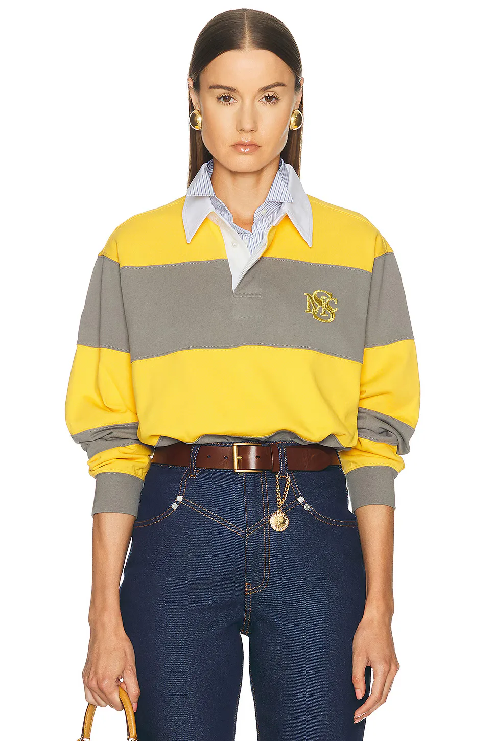 Colour Block Striped Polo by Stella McCartney