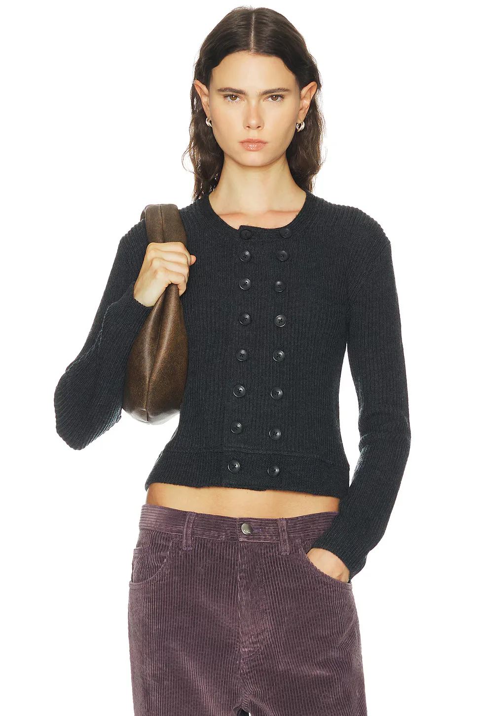 Double Breasted Cardigan by R13