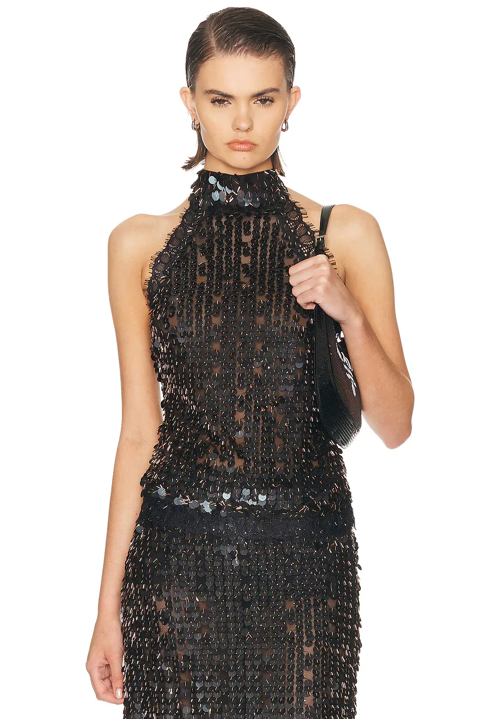 Darcy Sequin Embellished Lace Top
