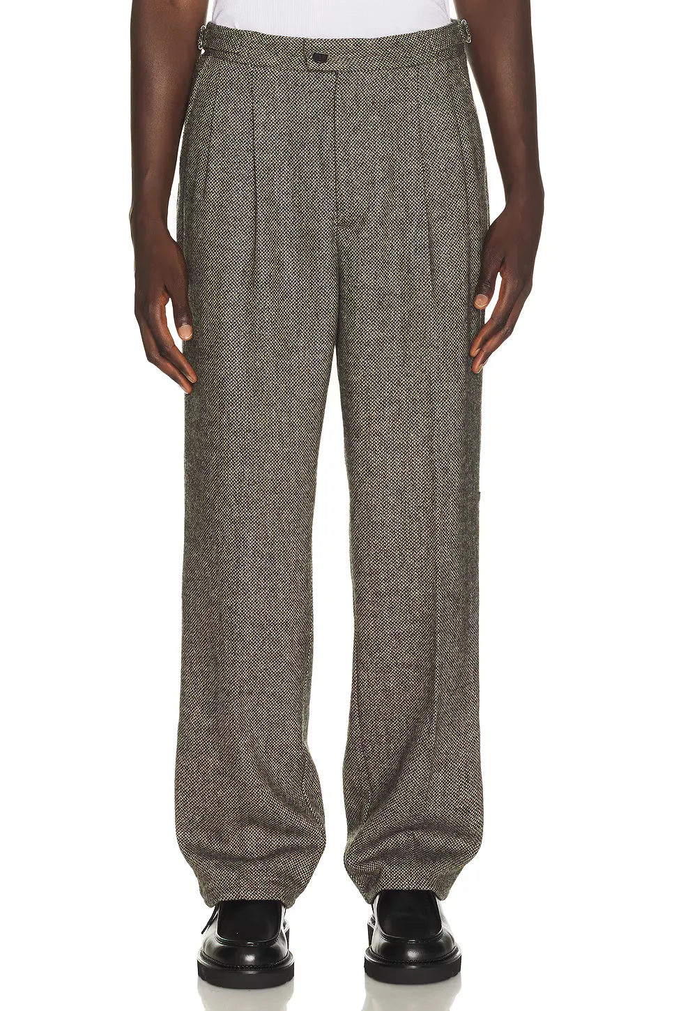 Wilde Birdseye Pleated Trousers