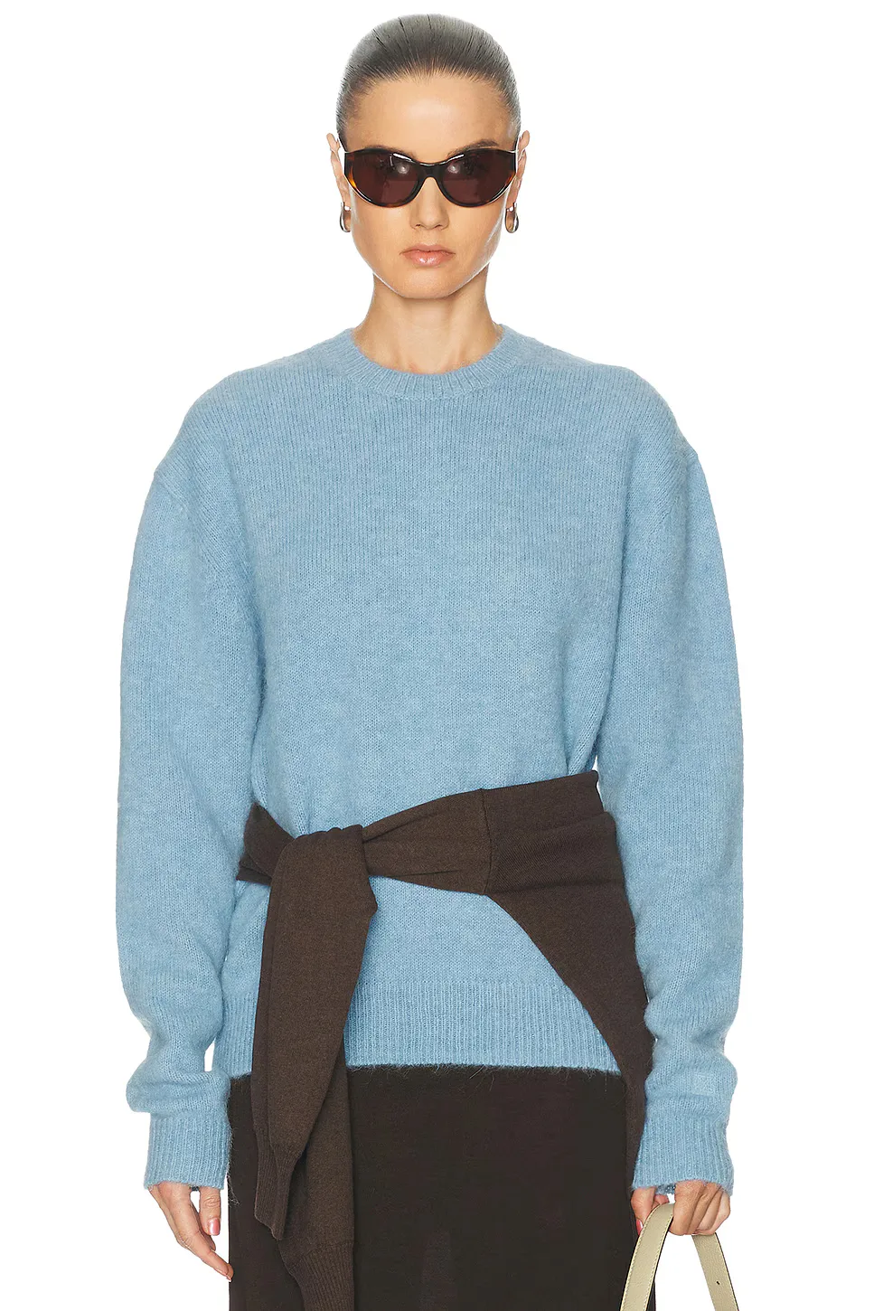 Classic Alpaca Crew Knit Sweater by Totême