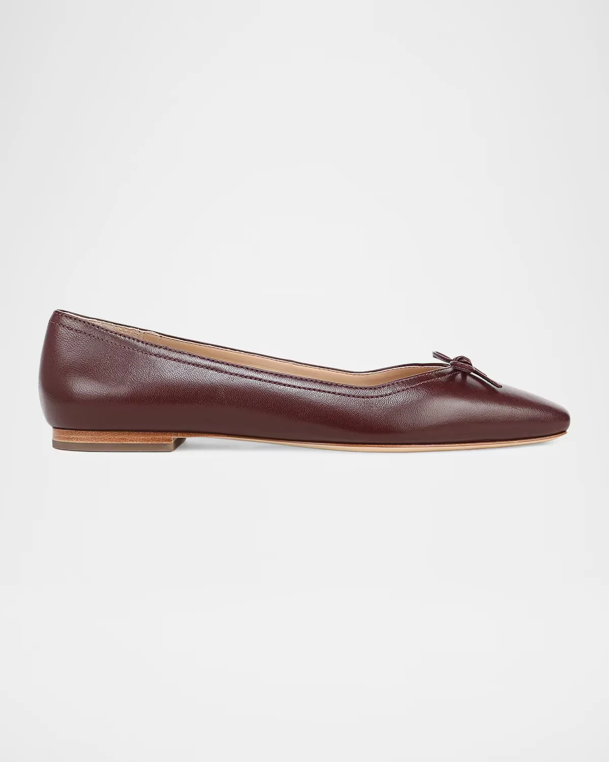 Cailey Leather Ballerina Flats by Veronica Beard