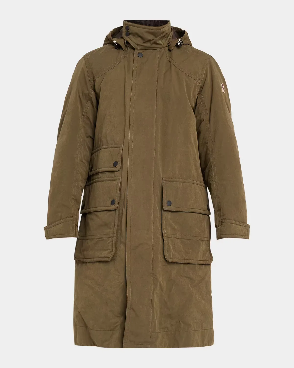 Allaine Hooded Longline Coat by Moncler