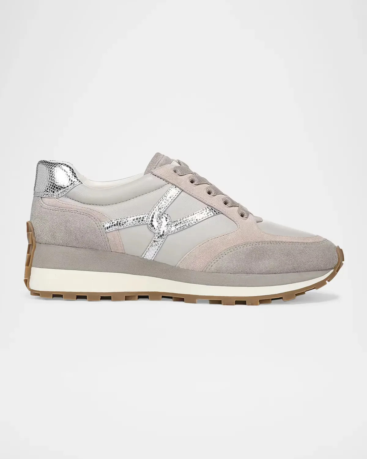 Valentina Mixed Leather Retro Sneakers by Veronica Beard