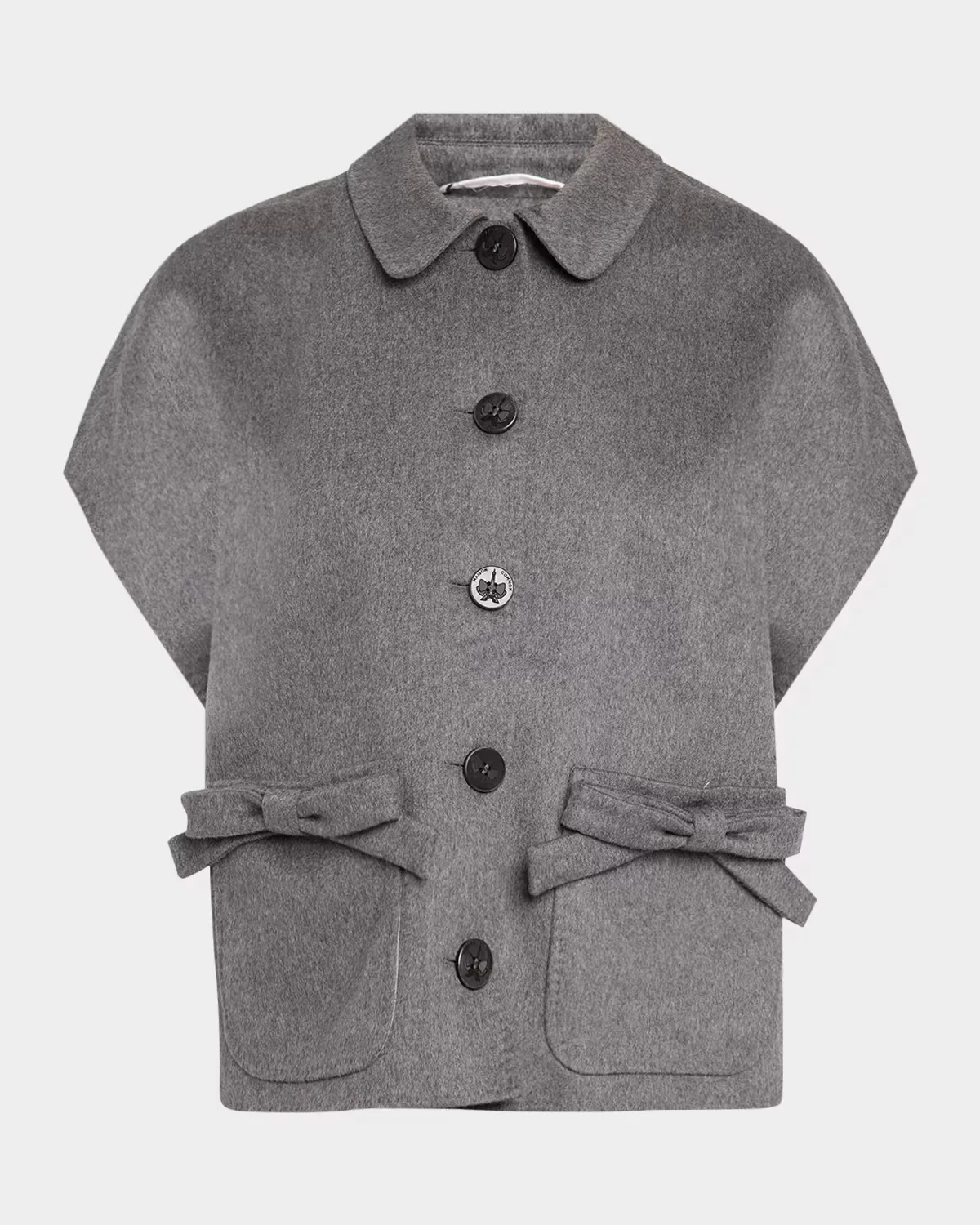 Cashmere Casual Short-Sleeve Jacket by Maison Common