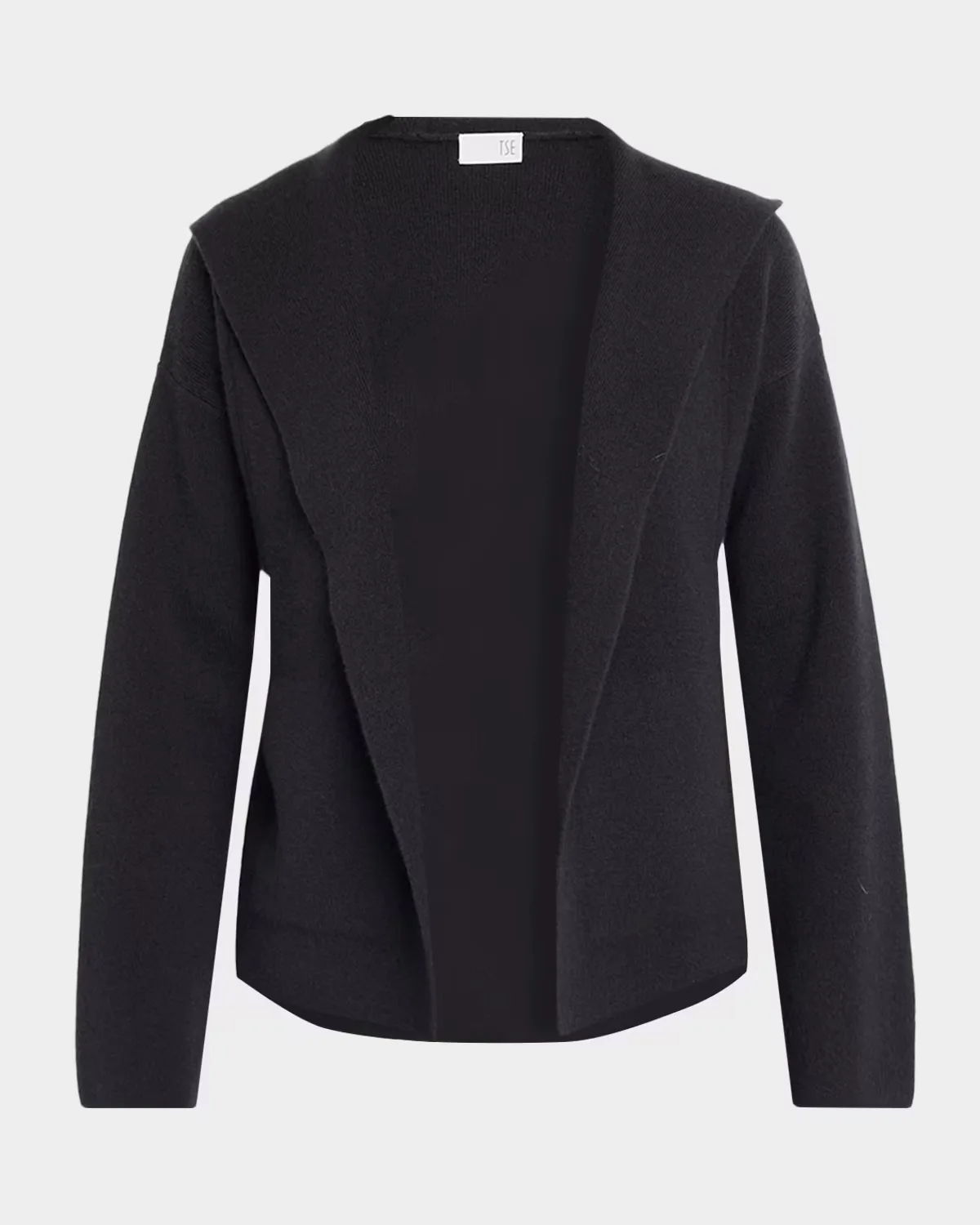 Cashmere Open-Front Hooded Jacket by TSE