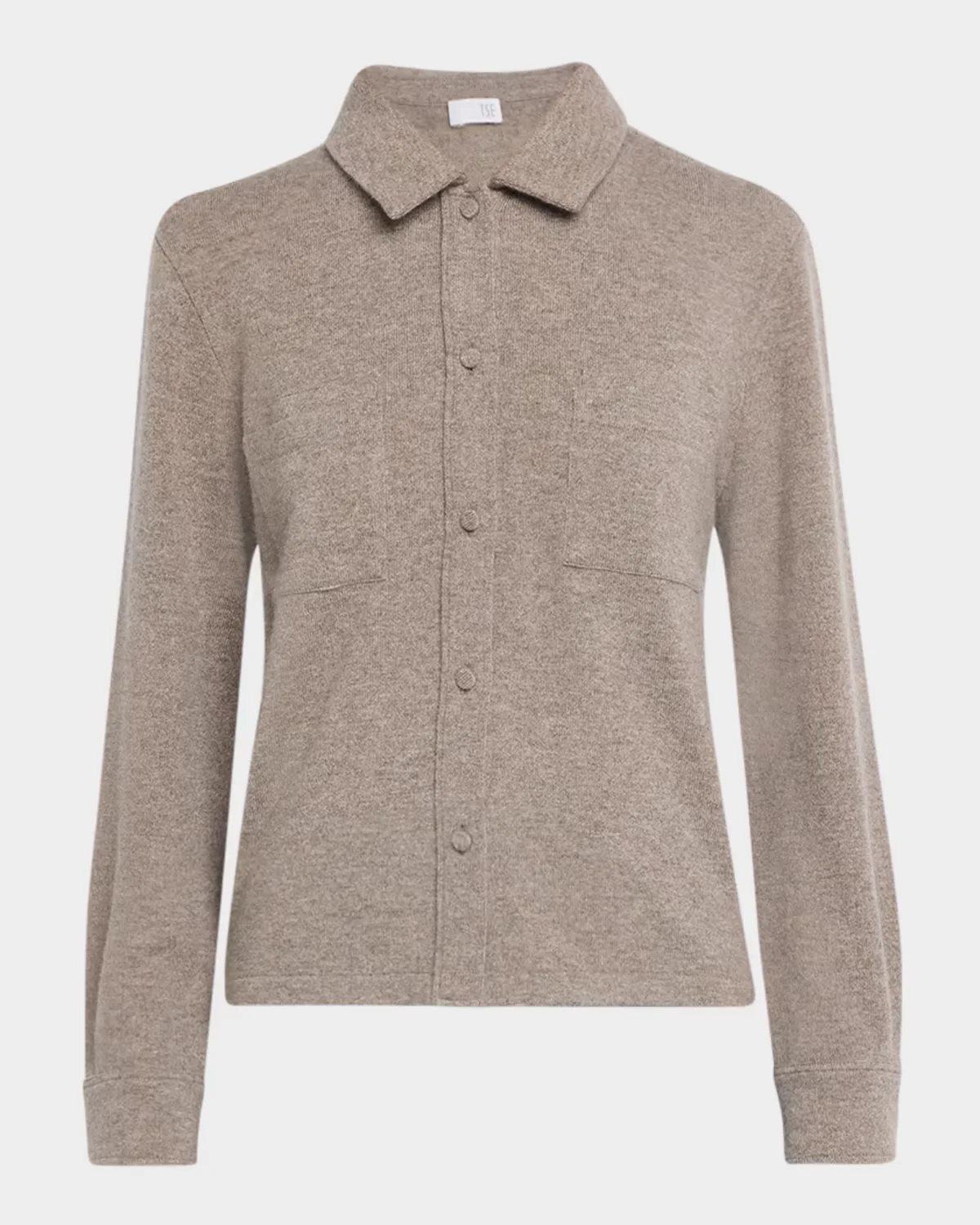 Cashmere Button-Front Shirt