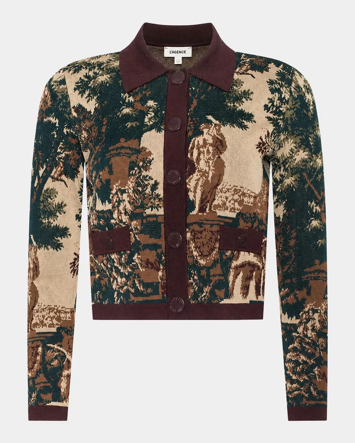 Western Toile Osiris Jacquard Cardigan
