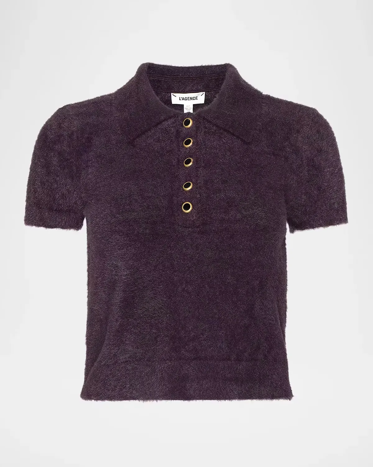 Cirrus Crop Polo Shirt by L & apos;AGENCE
