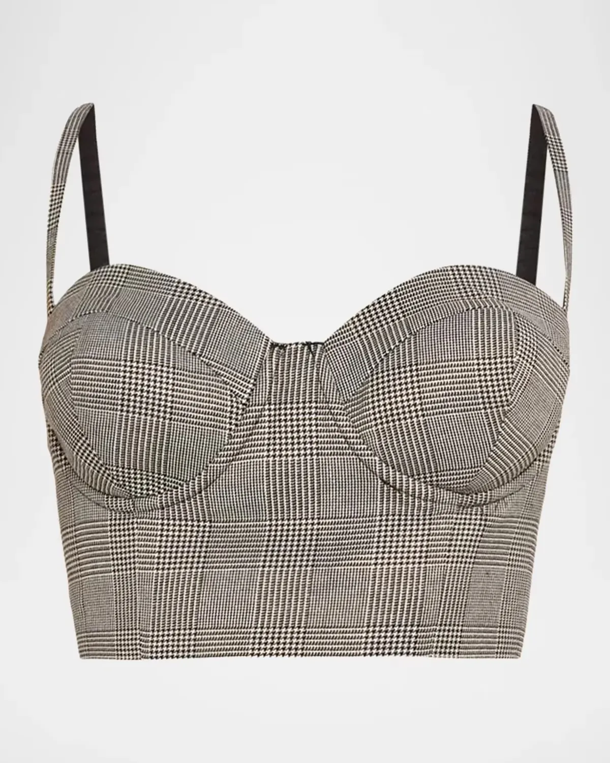 Sonya Plaid Bustier Top by L & apos;AGENCE