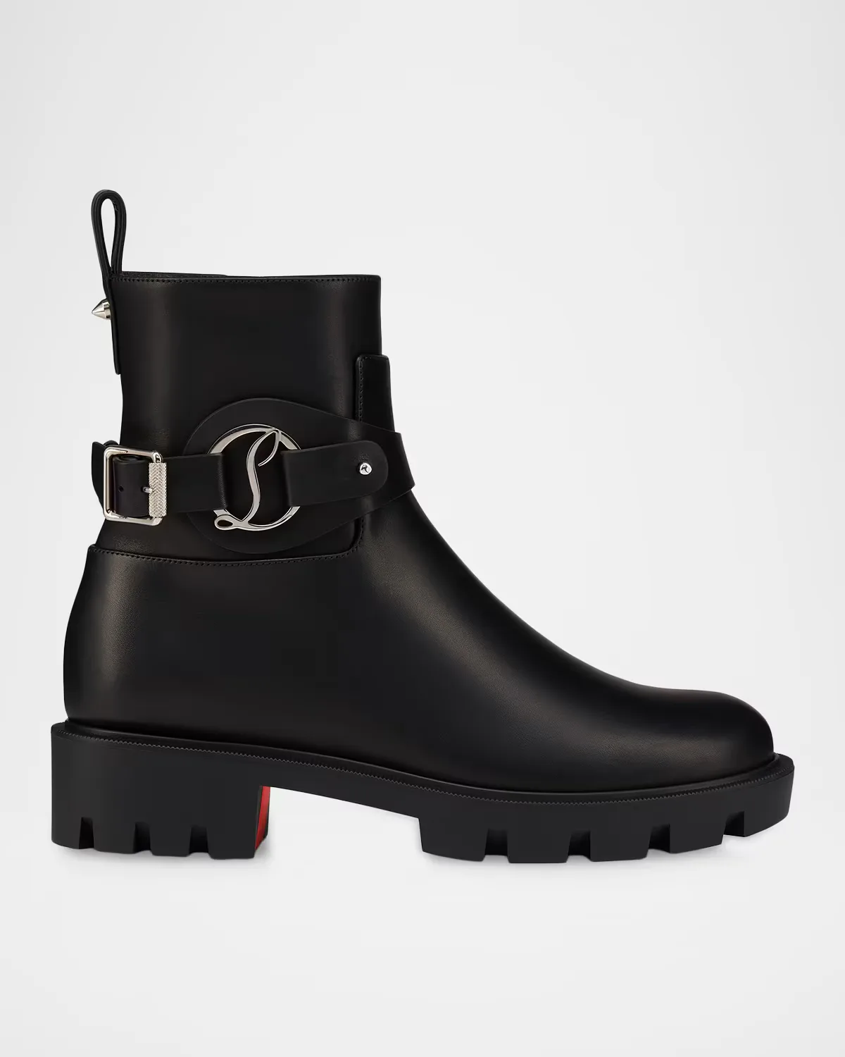 Dianouchette Leather Red Sole Ankle Booties by Christian Louboutin