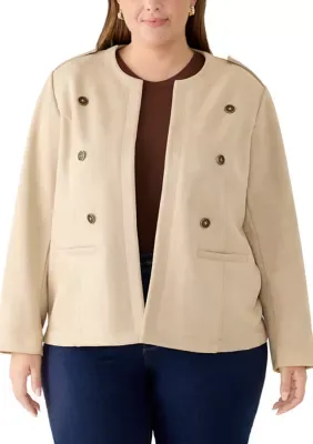 Faux Suede Band Jacket by Philosophy