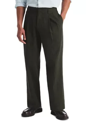 Pleated Linen Blend Pants by Nautica