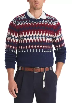 Fair Isle Crewneck Sweater by Nautica