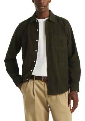 Dobby Plaid Corduroy Shirt