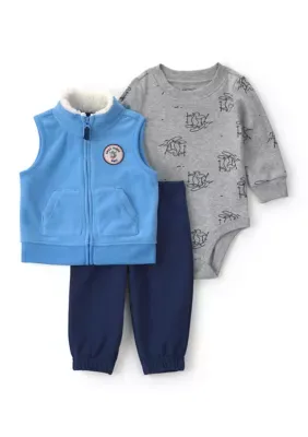 3-Piece Vest Set by Carter's