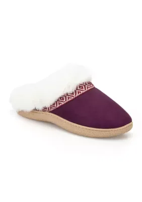 Microsuede Clog Slippers by Isotoner