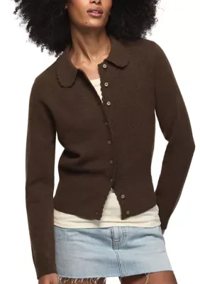 Peter Pan Collar Cardigan by Lucky Brand