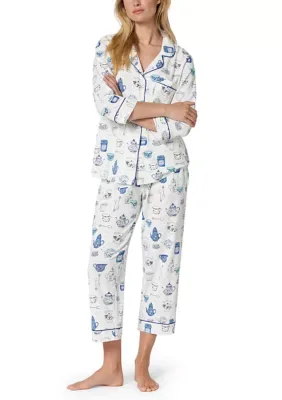 3/4 Sleeve Shirt and Cropped Pants Pajama Set by Bedhead Pjs